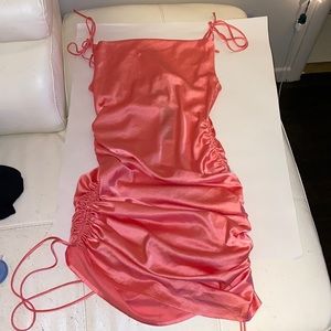 Nasty Gal Pink Dress Adjustable Height Stretches